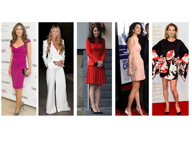 Sexy convencional: Liz Hurley, Elle Macpherson, Kate middleton, Amal Clloney, Kate Moss