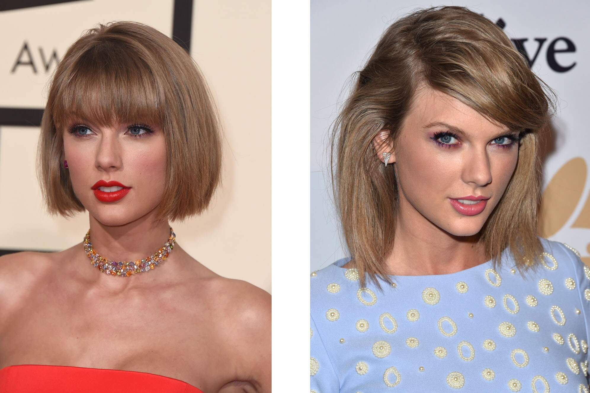 Cambios de look: Taylor Swift del long-bob al carré con flequillo