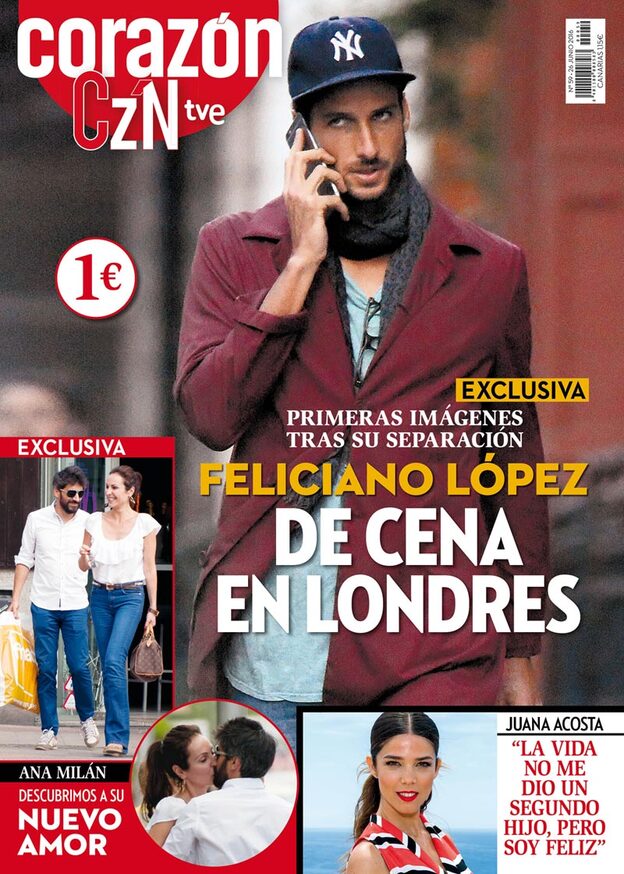 Esta es la portada, con Feliciano López como protagonista principal, que tienes que buscar en tu quiosco esta semana./corazón tve