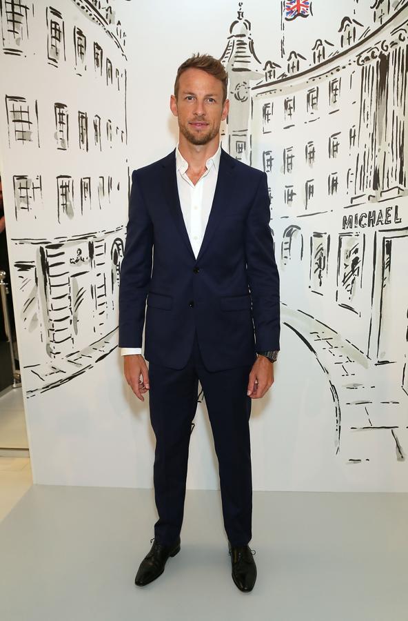 Jenson Button en la inauguración de la flagshipstore en Londres