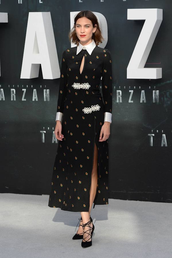 Alexa Chung en la premiére de 'Tarzán'