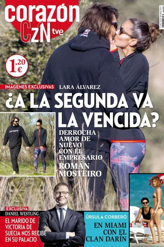 Lara Álvarez protagoniza la portada de 'Corazón Tve' de esta semana./corazón