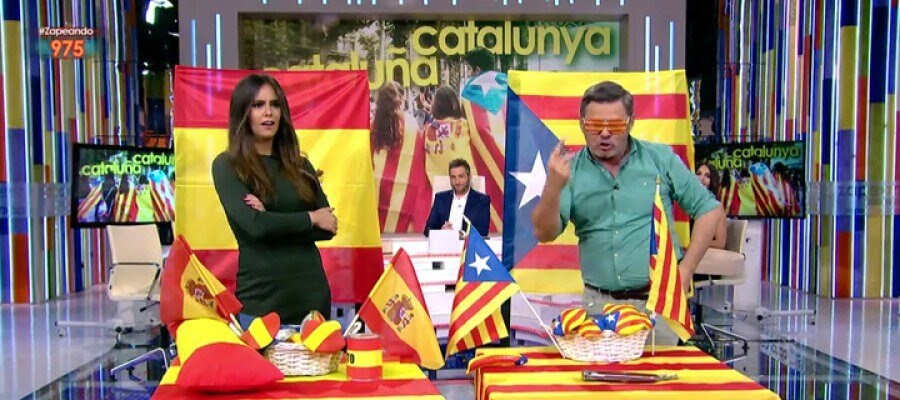 Los momentazos de 'Zapeando': España vs Cataluña