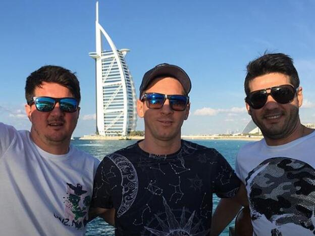 Rodrigo, Lionel y Matías Messi./Instagram