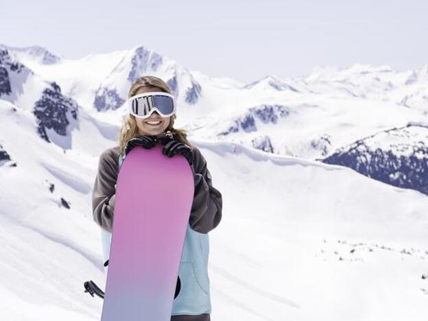Una chica en la estación de esquí Whistler, en el Norte de América./getty