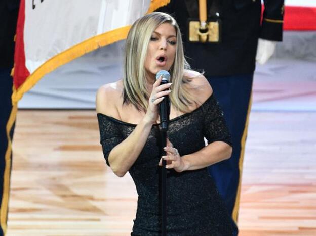 Fergie decepcionó con su interpretación del himno de EE.UU./Getty images