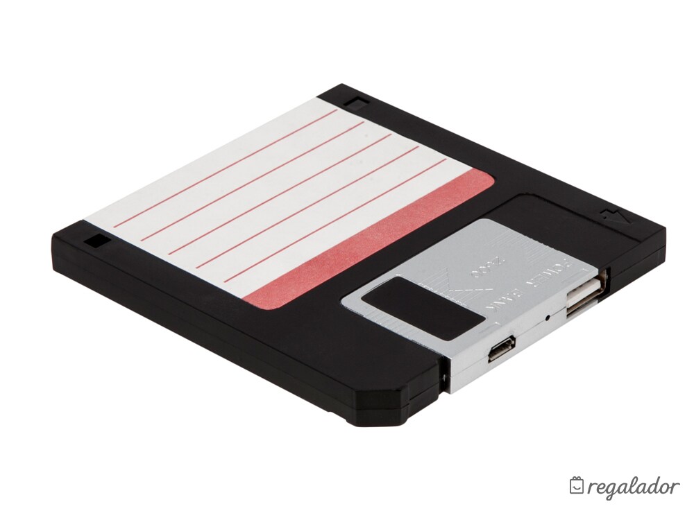 Día del Padre: Regalos frikis para sorprenderle: Cargador portátil Diskette