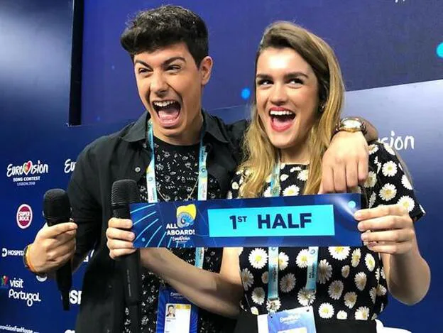Haz click en la imagen para descubrir todos los besos que Amaia y Alfred nos han regalado antes de Eurovisión 2018./@eurovision