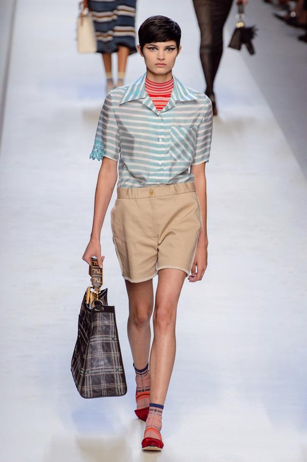 10 tendencias de moda para el verano: Bermudas cortesía de Fendi
