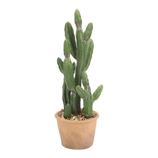 Cactus artificial en maceta., 19,95 euros.