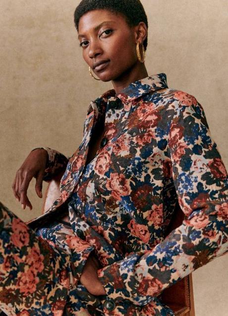 Chaqueta floral print vintage