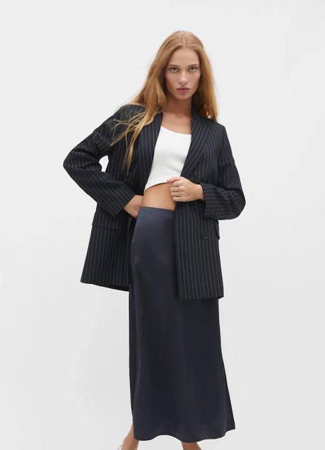 Americana con raya diplomática larga