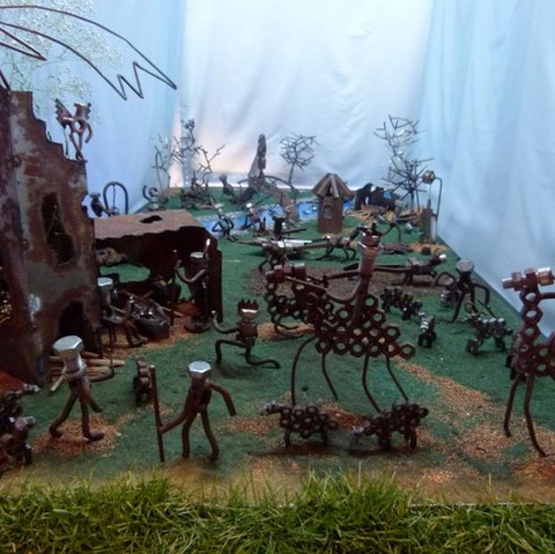 Belén de tuercas y tornillos