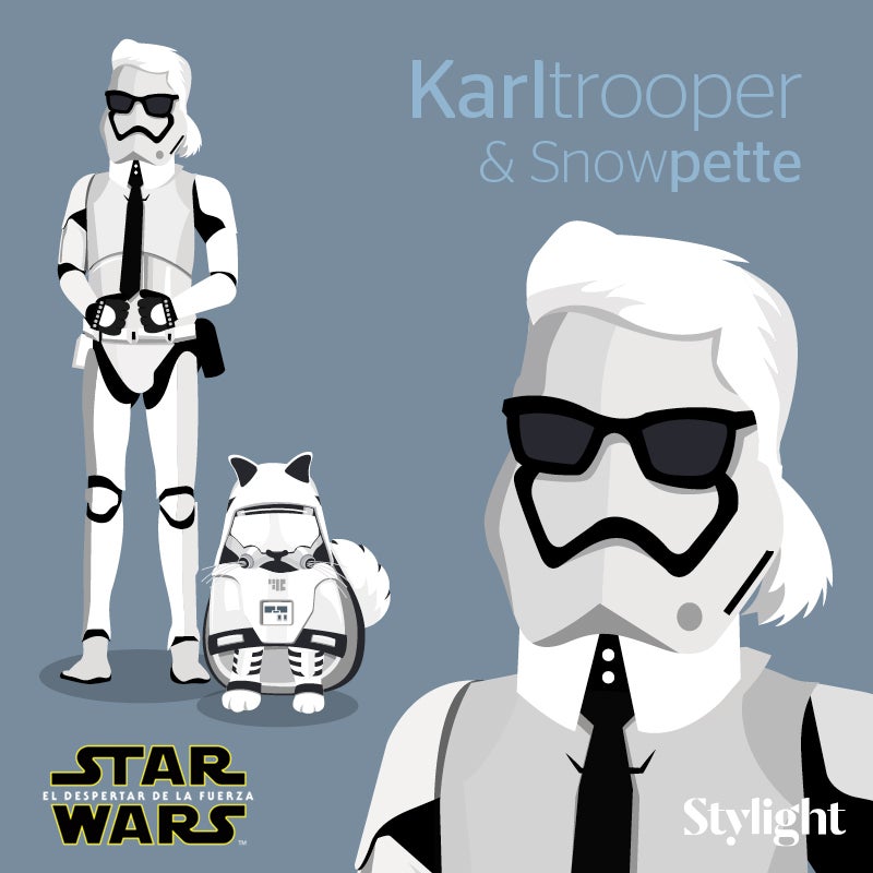 Karl Lagerfeld se convierte en 'Stormtrooper'