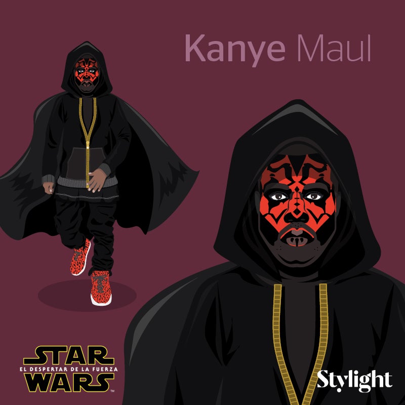 Kanye West convertido en Darth Maul