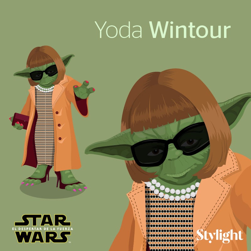 Anna Wintour convertida en el maestro Yoda