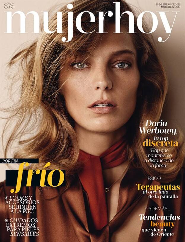 Daria Werbowy, una 'top' en la cima en portada de Mujerhoy