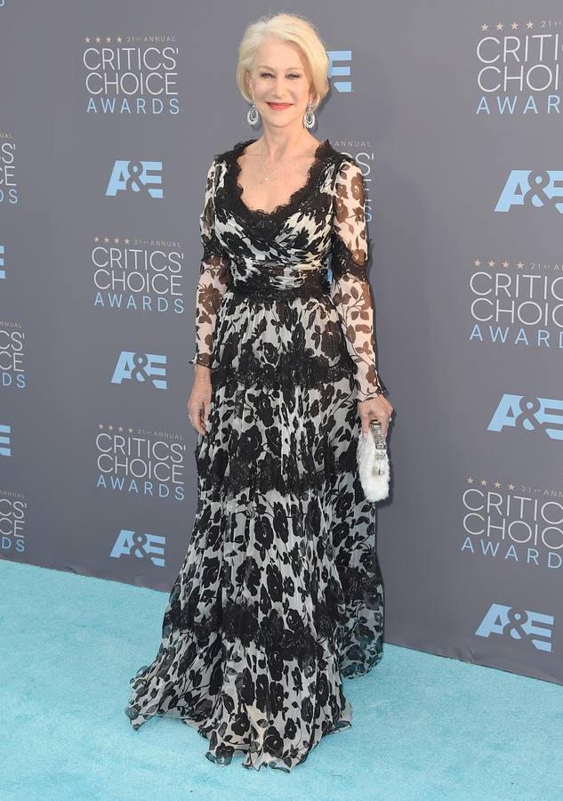 Helen Mirren en los Critics' Choice Awards 2016