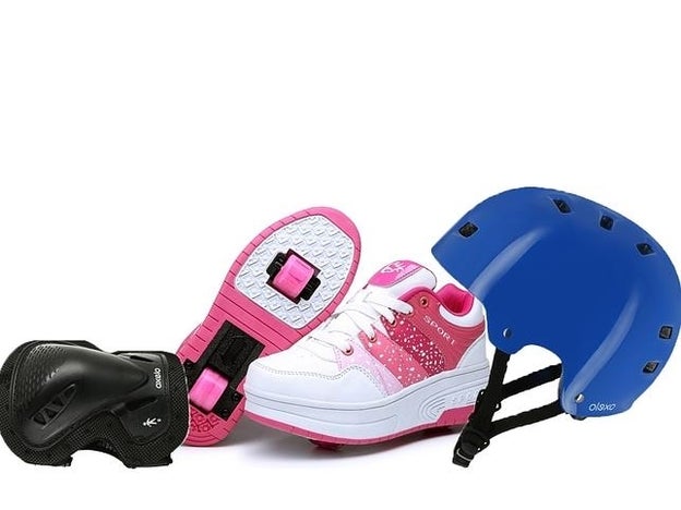 Las zapatillas con ruedas son patines