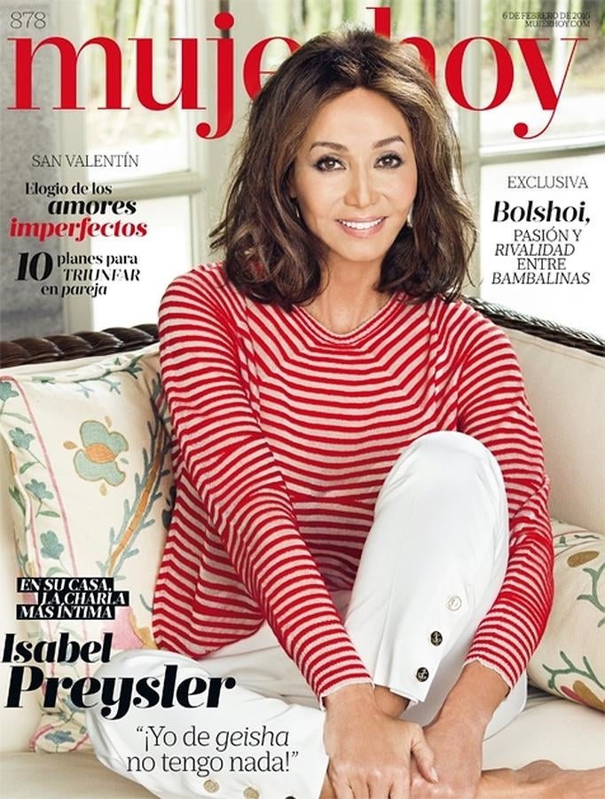 Isabel Preysler, en la portada de la revista Mujerhoy