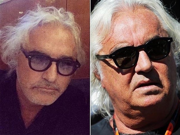 El antes y el después de la cara de Flavio Briatore./instagram / cordon press