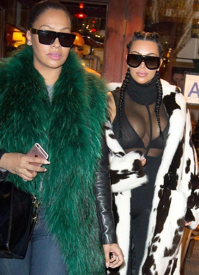 Kim Kardashian con La La Anthony