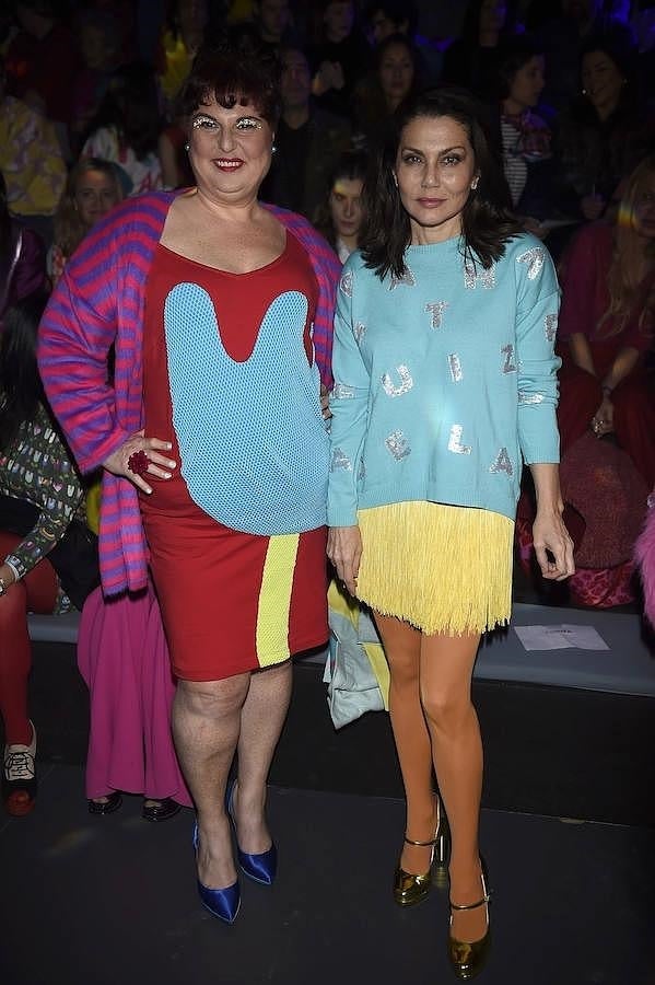 Tete Delgado y Fabiola Toledo, en el desfile de Ágatha Ruiz de la Prada