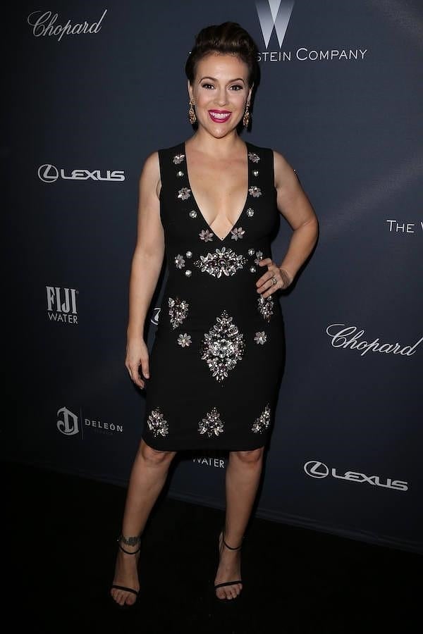 Alyssa Milano, en la cena pre Oscar