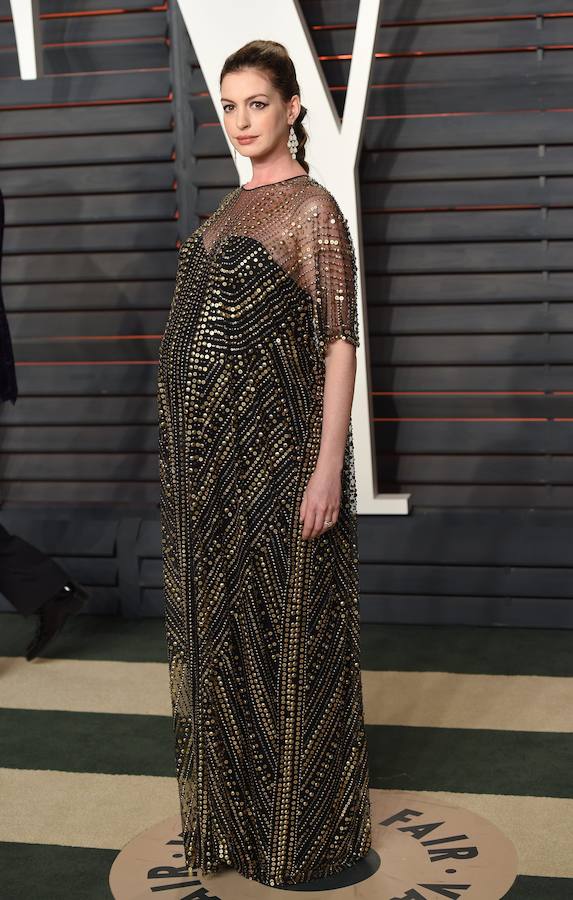 Anne Hathaway en la fiesta Vanity Fair