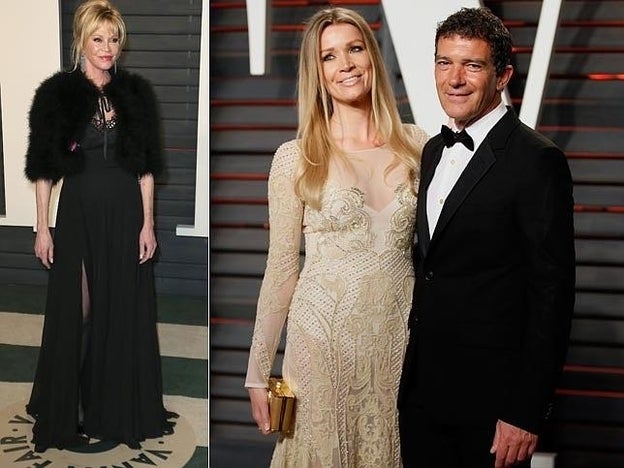 El encontronazo de Oscar de Antonio Banderas y Melanie Griffith