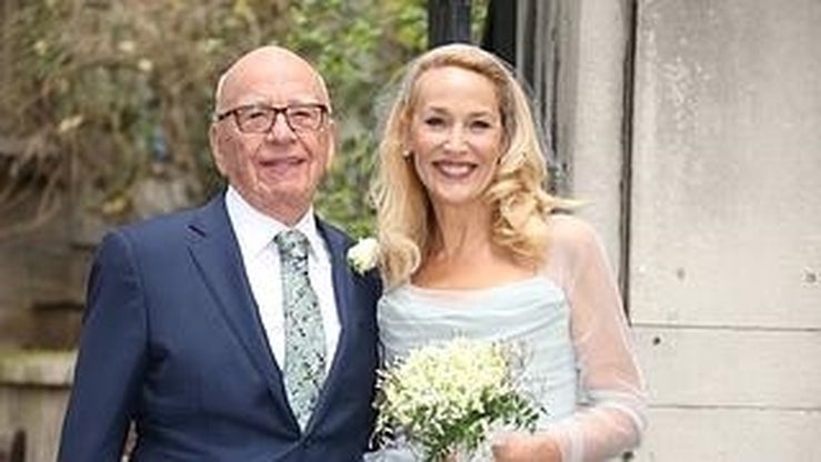 La boda religiosa de Rupert Murdoch y Jerry Hall