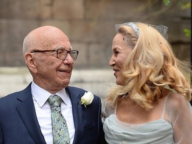 Rupert Murdoch y Jerry Hall se dan el 'sí, quiero' en una ceremonia religiosa