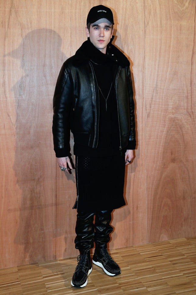 Gabriel Day Lewis en el desfile de Givenchy en París