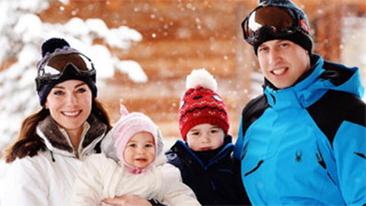 Los duques de Cambridge descansan en la nieve