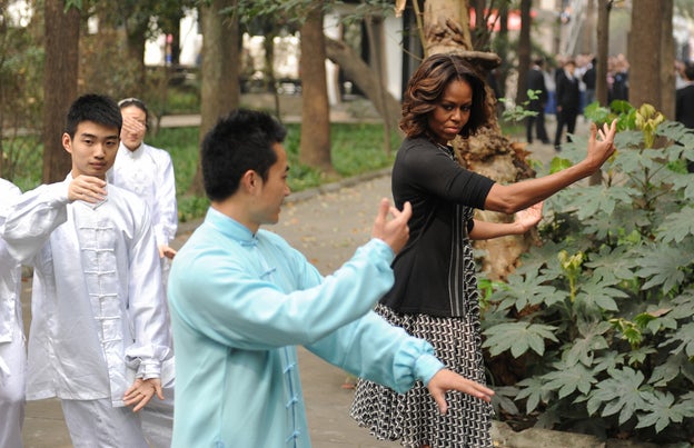 Michelle Obama también se apunta al Qi Gong, una técnica china milenaria para estar en forma./Cordon Press