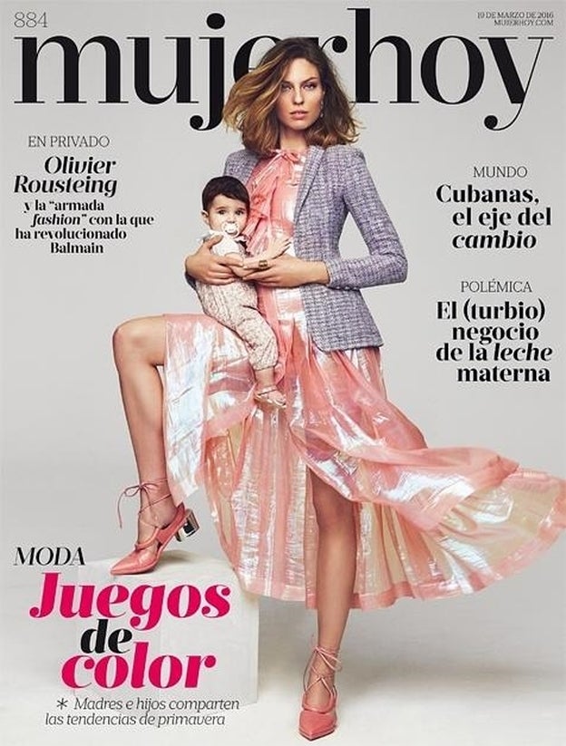 Tendencias de primavera para madres e hijos, en portada de Mujerhoy