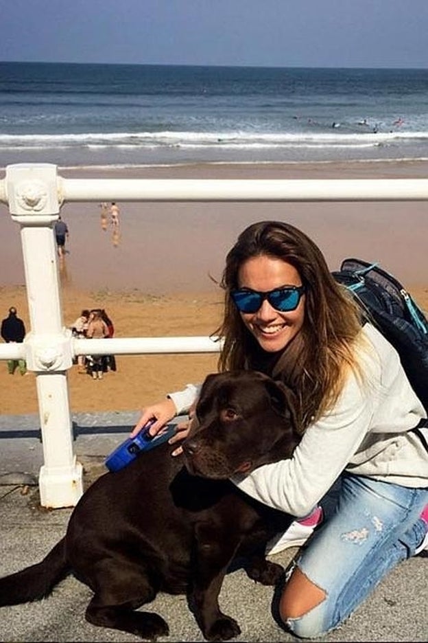 Lara Álvarez en sus vacaciones de soltera en Asturias./instagram.