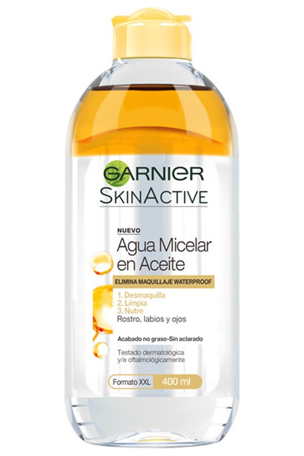 Agua Micelar en Aceite de Garnier (4,90€).