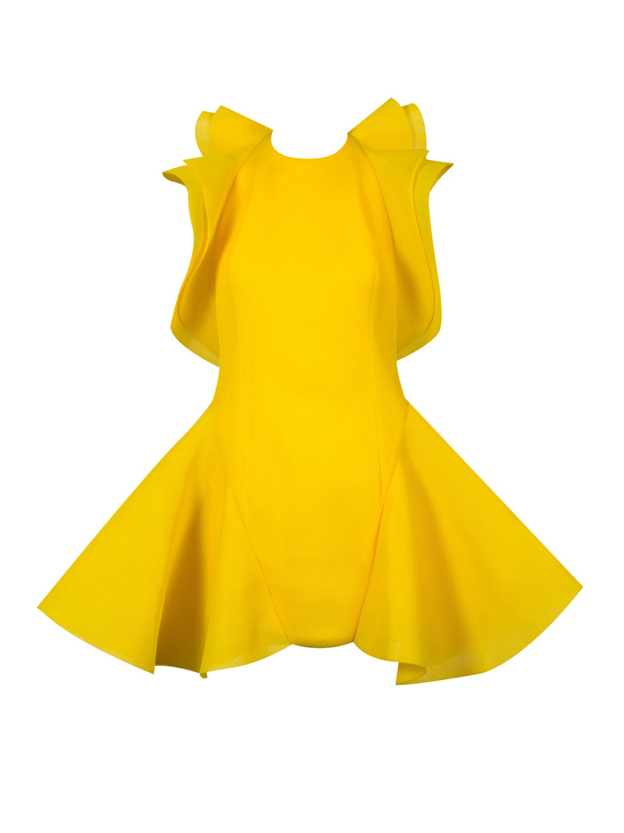 Vestido amarillo de Amaya Arzuaga