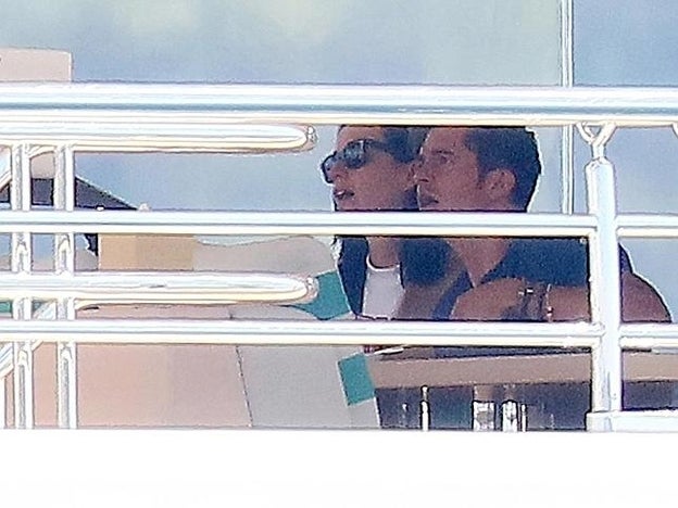 Katy Perry y Orlando Bloom se reocncilian en Cannes./cordon press.