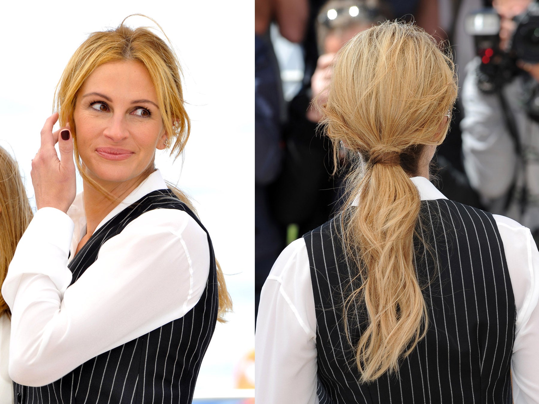 Peinados y maquillajes del Festival de Cannes 2016: Julia Roberts con coleta baja