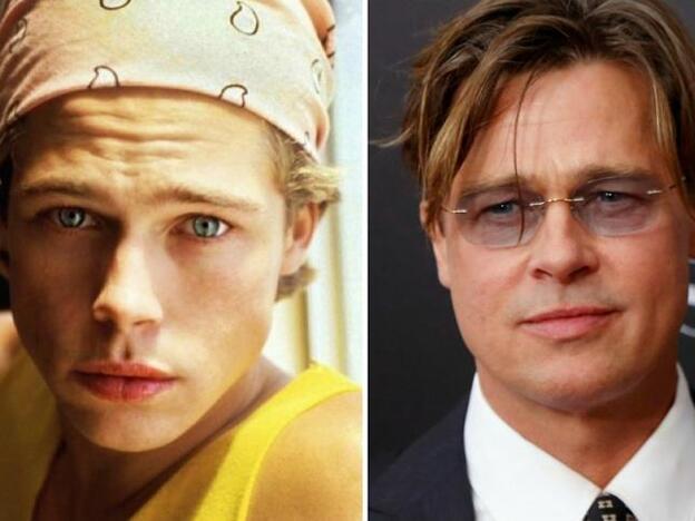 Brad Pitt, antes y ahora