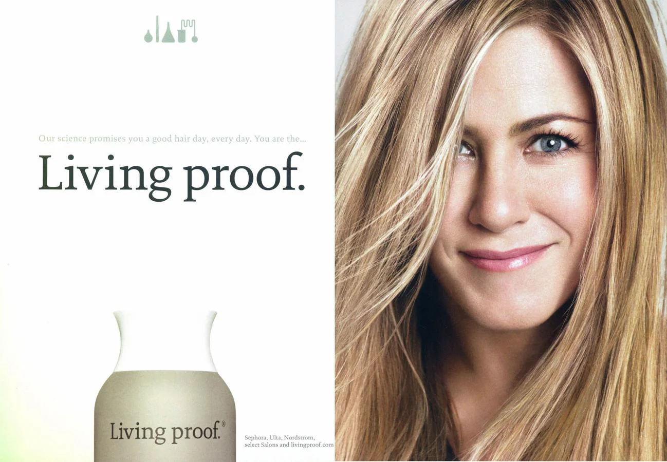 Jennifer Aniston, dueña de la marca de cuidado capilar Living Proof