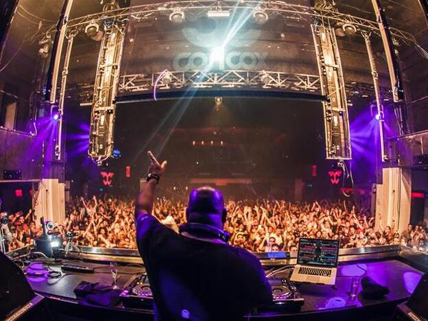 Carl Cox en su sesión en Space Ibiza