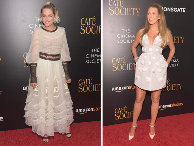 Kristen Stewart vs Blake Lively, ¿qué look prefieres del estreno de 'Cafe Society'?