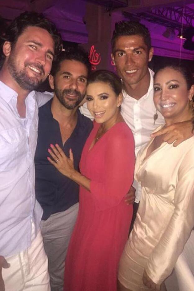 Eva Longoria y Cristiano Ronaldo, juntos en Ibiza