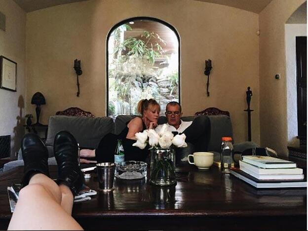 La foto que demuestra el buen rollo entre Antonio Banderas y Melanie Griffith