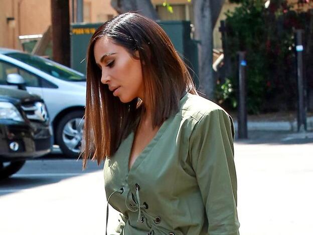 El nuevo corte de pelo de Kim Kardashian: un long bob asimétrico