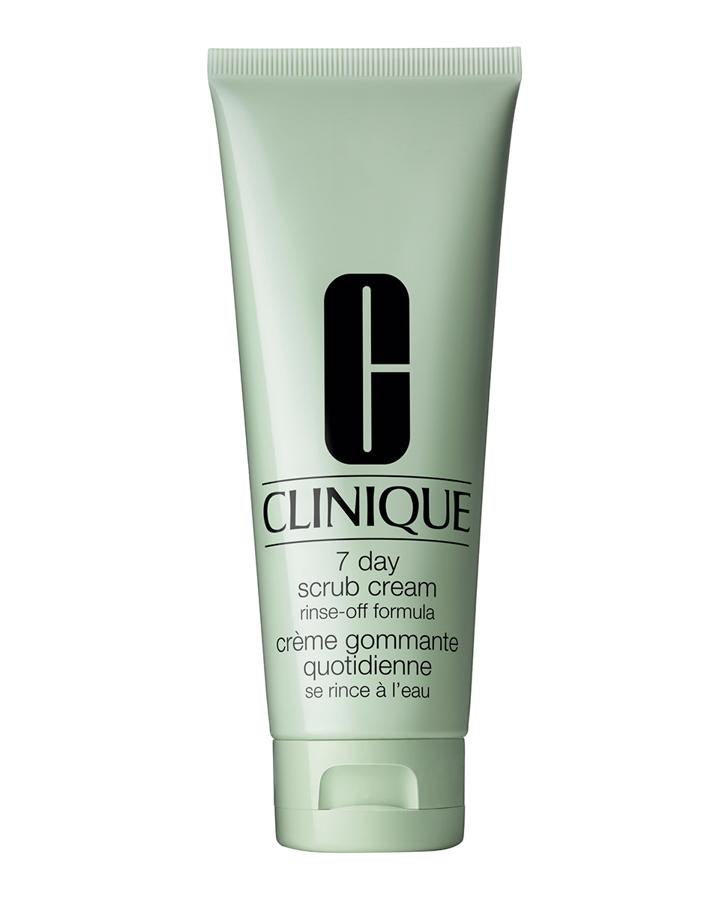 Productos para prolongar tu bronceado: Exfoliante facial 7 Day Scrub Cream Rinse-Off Formula de Clinique