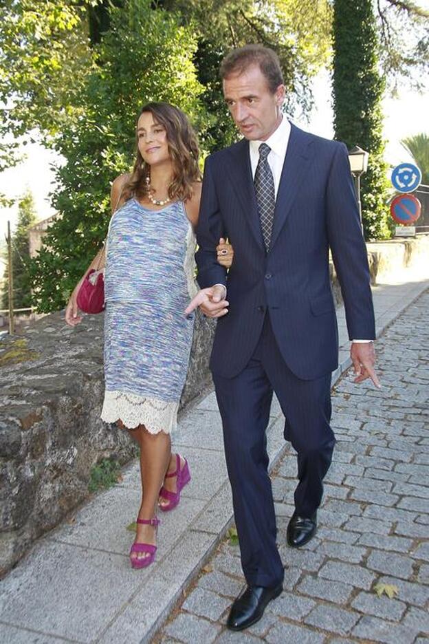 Alessandro Lequio y María Palacios, padres de una niña